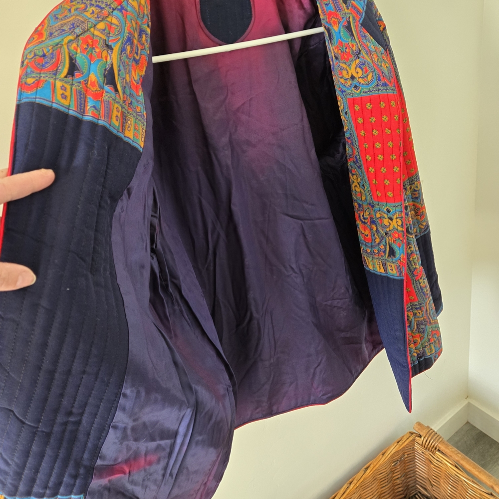 Colorful Patchwork Quilted Jacket - Picture 2 of 3